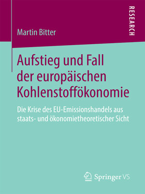 cover image of Aufstieg und Fall der europäischen Kohlenstoffökonomie